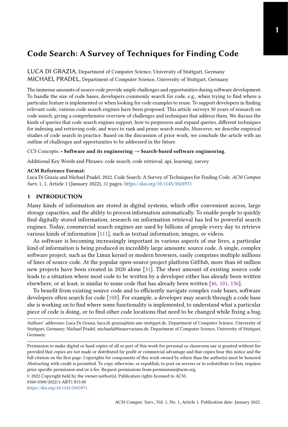 ACM CSUR Paper